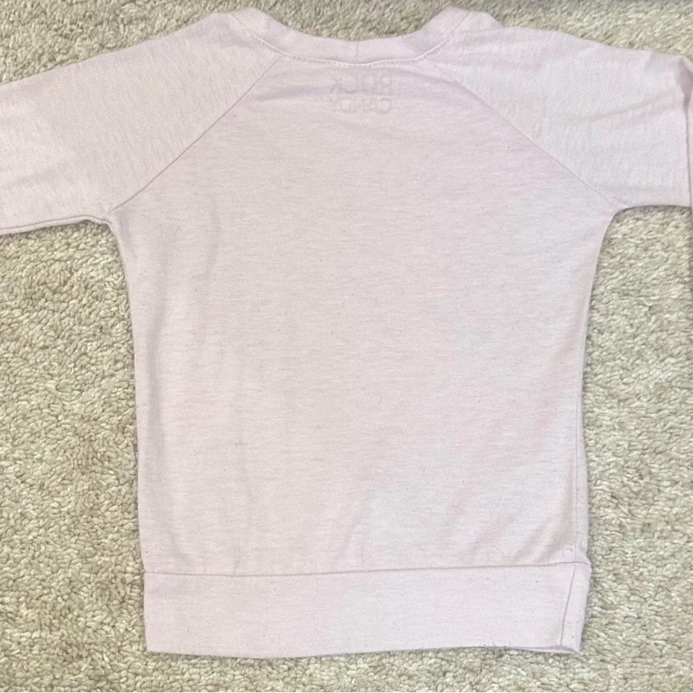 Designer From Denny’s!  Playful Smiley Long Sleeve Tee - Light Pink